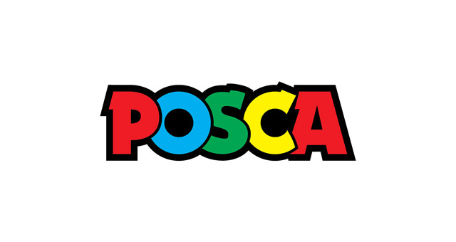POSCA - UniPosca Lot de 8 feutres acryliques assortis, multicolores à  pointe ronde moyenne 2,5 mm - pour enfants et artistes, valables comme  couleurs